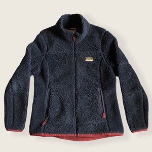 L.L. Bean Mountain Pile Fleece Zip Up Jacket EUC Medium